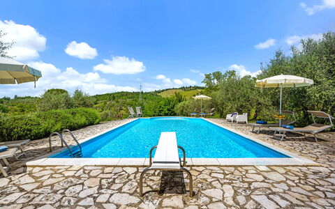 San Sano Retreat, Chianti Vineyard Views & Diving: Bleu, Piscine, Recours, Mobilier De Jardin, Eco Hôtel, Thermes, Hôtel, Villa, Ville Resort, Miroir D'Eau