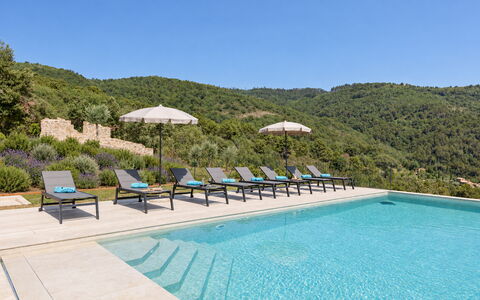 Villa Maddalena alla Guglielmesca: Bleu, Montagnes Relief, Montagne, Colline, Montagnes, Chaîne De Montagnes, Piscine, Station De Montagne, Recours, Crête
