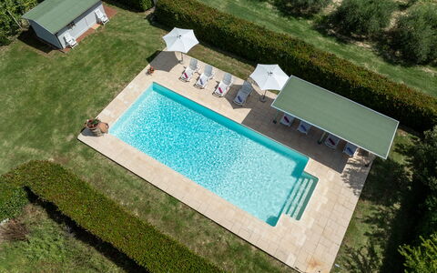 Il Cipresso, Casa dei Nonni, Cortona: Piscine, Recours, Mobilier De Jardin, Composite, Thermes, Ombre, Eco Hôtel, Jardin, Balancelle, Aménagement Paysager