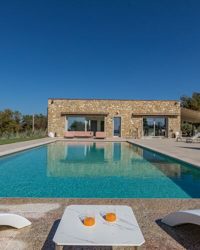 La Calcinaia Country Villa, Bucine: Bleu, Piscine