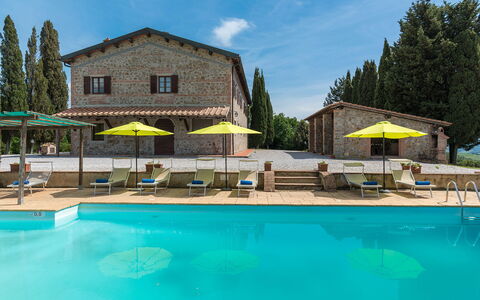 Podere Calcheto 14: Biens, Villa, Hacienda, Mélèze, Hôtel, Ferme, Piscine
