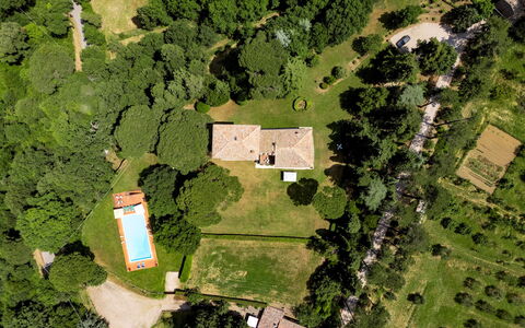 Torre di Paciano 10+2: Arbre, Environnement Naturel, La Nature, Paysage, Zone Résidentielle, Maison, Domicile, Biens, Plaine, Lot Terre