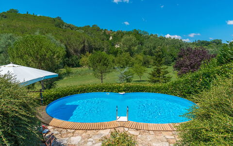 La Casa Dell'Artista 6: Bleu, Piscine, Loisir, Ombre, Mobilier De Jardin, Recours, Jardin, Arrière-Cour, Eco Hôtel, Aménagement Paysager