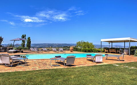 Casal del Salice 10: Bleu, Piscine, Recours, Eco Hôtel, Ombre, Biens, Hôtel, Hacienda, Balancelle, Aménagement Paysager