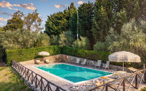 Frantusa 6+2: Piscine, Mobilier De Jardin, Recours, Eco Hôtel, Thermes, Jardin, Aménagement Paysager, Balancelle, Chaise, Arrière-Cour