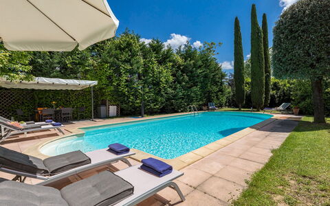 Villa Joy 6: Bleu, Piscine, Recours, Eco Hôtel, Jardin, Ombre, Biens, Mobilier De Jardin, Hacienda, Aménagement Paysager