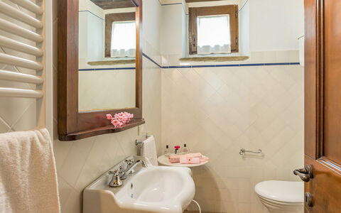 La Torretta 10: Salle De Bains, Lavabo, Luminaire Plomberie, Évier, Design Intérieur, Sol, Robinet, Sol, Plomberie, Miroir