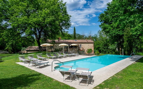 Il Molinaccio 14+2: Piscine, Mobilier De Jardin, Meubles, Biens, Recours, Arrière-Cour, Hacienda, Jardin, Ombre, Ferme