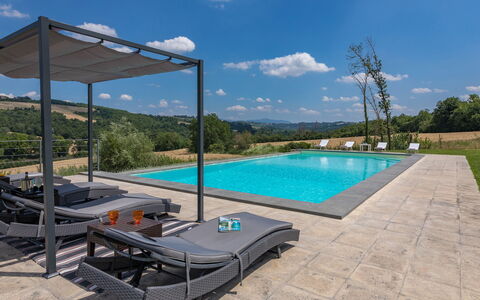 Villa le Fontane 12: Piscine, Mobilier De Jardin, Meubles, Recours, Balancelle, Chaise, Ombre, Eco Hôtel, Loisir, Patio