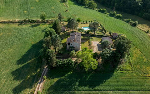 Podere Madonna di Mezzo 6: Arbre, Herbe, Maison, Plaine, Zone Rurale, Paysage, Prairie, Lot Terre, Chalet
