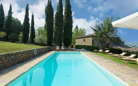 Crognole 6: Bleu, Piscine, Biens, Aménagement Paysager, Hacienda, Cour, Villa, À Feuilles Persistantes, Caractéristique De L'Eau