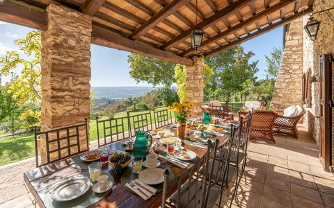 Vista del Lago 12: Meubles, Chaise, Mobilier De Jardin, Biens, Table Cuisine Et Salle A Manger, Tableau De Plein Air, Jardin, Ferme, Brique, Eco Hôtel