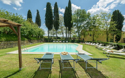 Poggerello 10: Piscine, Jardin, Biens, Recours, Hacienda, Ombre, Cour, Eco Hôtel, Pelouse, Aménagement Paysager