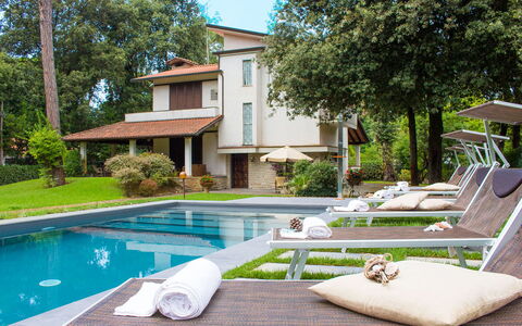 Villa la Meridiana 8+1: Piscine, Zone Résidentielle, Maison, Domicile, Recours, Architecture, Biens, Toit, Jardin, Chalet