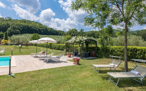 Le Terre di Nunzio 12: Jardin, Pelouse, Eco Hôtel, Piscine, Recours, Aménagement Paysager, Plantation, Mobilier De Jardin, Parc, Ferme