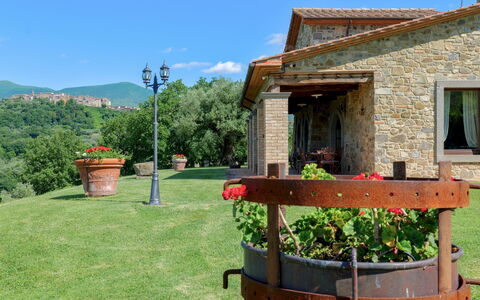 Le Macine 6: Colline, Lot Terre, Ferme, Zone Rurale, Chalet, Jardin, Mobilier De Jardin, Chaîne De Montagnes, Biens