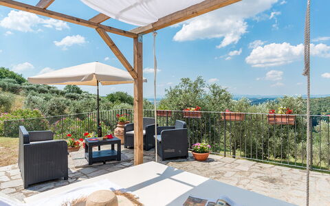 Villa Fabi 6+2: Meubles, Mobilier De Jardin, Lot Terre, Chaise, Ombre, Eco Hôtel, Tableau De Plein Air, Jardin, Patio, Structure En Plein Air
