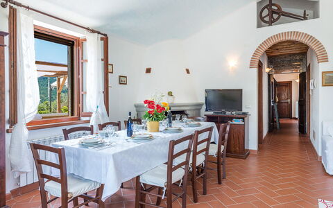 Villa Fabi 6+2: Meubles, Table, Chaise, Table Cuisine Et Salle A Manger, Salle À Manger, Plante D'Appartement, Pot De Fleur, Villa, Eco Hôtel, Hôtel