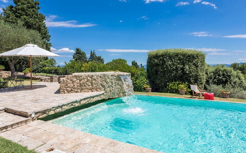 Villa Il Cedro 10+1: Bleu, Piscine, Jardin, Aménagement Paysager, Caractéristique De L'Eau, Recours, Ombre, Eco Hôtel, Villa
