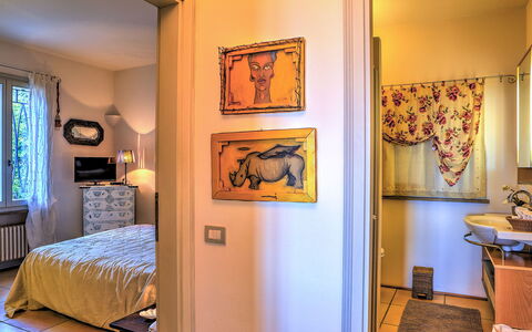 Villa le Cave 12: Mur, Design Intérieur, Meubles, Chambre, Bois, Lit, Sol, Sol, Pièce, Éclairage