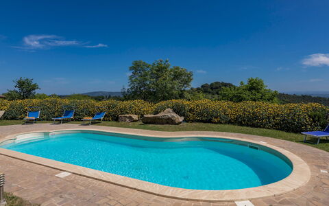 Podere San Ansano 14+2: Bleu, Piscine, Recours, Mobilier De Jardin, Eco Hôtel, Hacienda, Aménagement Paysager, Biens, Ombre, Ferme