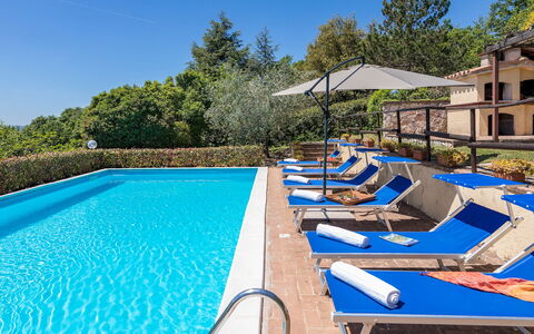 Villa Paola 6: Bleu, Piscine, Recours, Mobilier De Jardin, Eco Hôtel, Loisir, Balancelle, Hôtel, Ville Resort, Hacienda