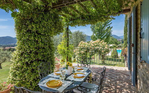 Casal Parro 6: Jardin, Mobilier De Jardin, Ombre, Eco Hôtel, Tableau De Plein Air, Chaise, Plante D'Appartement, Pot De Fleur, Table Cuisine Et Salle A Manger, Balcon