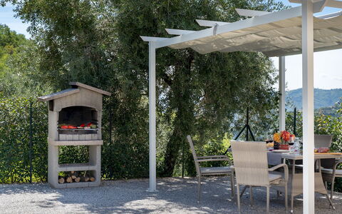 Villa Cristina 3: Mobilier De Jardin, Jardin, Ombre, Pergola, Structure En Plein Air, Pavillon, Patio, Tableau De Plein Air, Aménagement Paysager, Chaise
