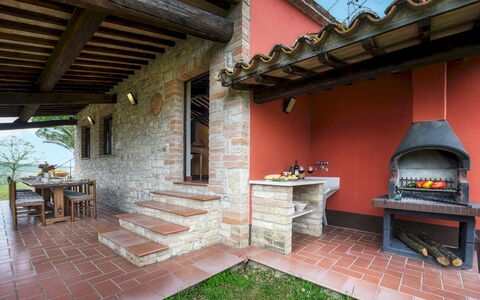 Villa le Logge 12: Meubles, Brique, Ferme, Jardin, Chalet, Chaise, Tache De Bois, Arrière-Cour, Plante D'Appartement, Structure En Plein Air
