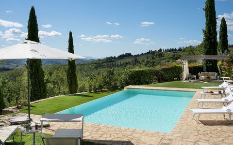 Poggio Novoli 6: Piscine, Mobilier De Jardin, Recours, Eco Hôtel, Balancelle, Villa, Aménagement Paysager, Dalle, Cour