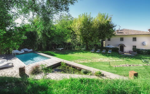 La Dama del Bosco 8+3: Piscine, Jardin, Arrière-Cour, Biens, Chalet, Loisir, Ferme, Hacienda, Aménagement Paysager, Mobilier De Jardin