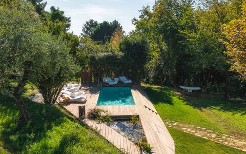 La Dama del Bosco 8+3: Jardin, Piscine, Loisir, Arrière-Cour, Ombre, Eco Hôtel, Aménagement Paysager, Pelouse, Biens, Cour
