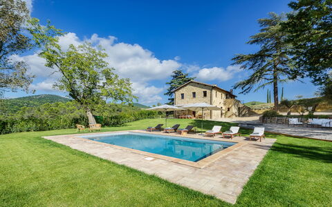 Casale Tavernelle 6: Domicile, Biens, Zone Rurale, Chalet, Ferme, Villa, Aménagement Paysager, Village, Piscine, Manoir
