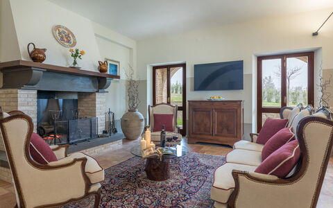 Villa Anna Elisa 8: Meubles, Design Intérieur, Sol, Salon, Pièce, Canapé, Sol, Chaise, Éclairage, Cadre