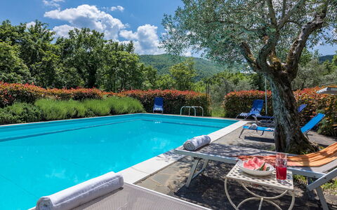 Casale Mollina 6+2: Bleu, Piscine, Recours, Jardin, Loisir, Eco Hôtel, Mobilier De Jardin, Aménagement Paysager, Hacienda, Ombre