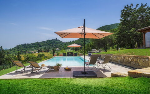 Podere Il Chiesino 8+2: Piscine, Colline, Recours, Eco Hôtel, Loisir, Balancelle, Mobilier De Jardin, Chaîne De Montagnes, Jardin, Ombre