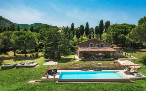 Podere Il Chiesino 8+2: Piscine, Biens, Jardin, Hacienda, Ferme, Loisir, Recours, Villa, Pelouse, Aménagement Paysager