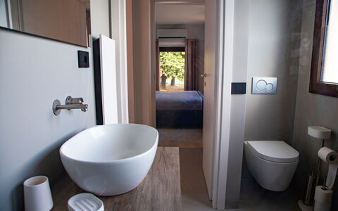 Terra di Siena 14: Salle De Bains, Luminaire Plomberie, Lavabo, Design Intérieur, Sol, Sol, Bois, Évier, Robinet, Toilette