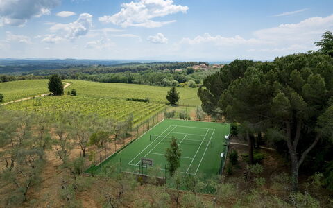 Terra di Siena 14: Arbre, Paysage, Lot Terre, Court De Tennis, Photographie Aérienne, Pelouse, Parc, Vue Du Ciel, Aménagement Paysager
