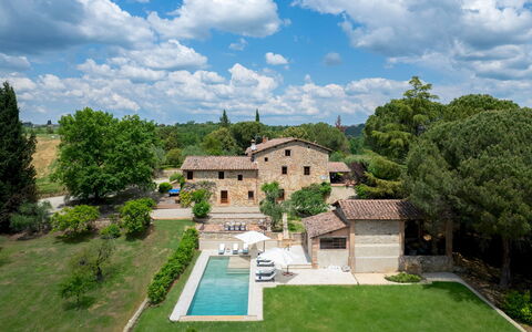 Terra di Siena 14: Domicile, Maison, Zone Résidentielle, Biens, Villa, Aménagement Paysager, Manoir, Cour, Piscine, Hacienda