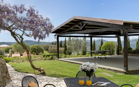 Guado al Sole 26+4: Arbuste, Ombre, Lot Terre, Jardin, Structure En Plein Air, Pavillon, Couverture De Sol, Aménagement Paysager, Pergola