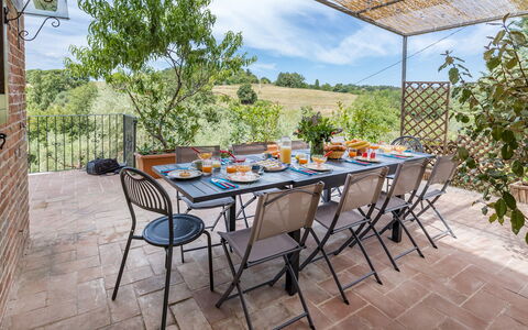 Casa Eusebia 8+2: Meubles, Table, Chaise, Mobilier De Jardin, Tableau De Plein Air, Table Cuisine Et Salle A Manger, Arrière-Cour, Jardin, Ombre, Cour