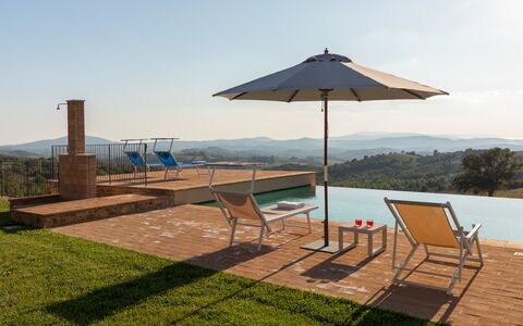 Casale Grottini 8: Meubles, Mobilier De Jardin, Piscine, Chaise, Ombre, Balancelle, Tache De Bois, Recours, Dur, Parquet