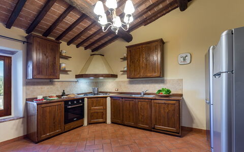 Villa Stroncoli 14: Bois, Design Intérieur, Meubles, Cuisine, Plafond, Sol, Cabinetry, Domicile, Comptoir, Pièce