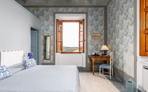 Villa Treggiaia 12+2: Design Intérieur, Meubles, Sol, Sol, Pièce, Linge, Chambre, Cadre, Chaise, Lit