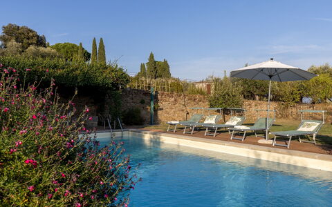 Villa Treggiaia 12+2: Arbuste, Piscine, Hacienda, Jardin, Biens, Eco Hôtel, Aménagement Paysager, Recours, Villa, Cour