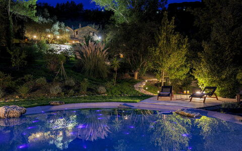 La Leopoldina 6: Bleu, L'Eau, Piscine, La Nature, Nuit, Paysage, Recours, Jardin, Éclairage Paysager, Caractéristique De L'Eau
