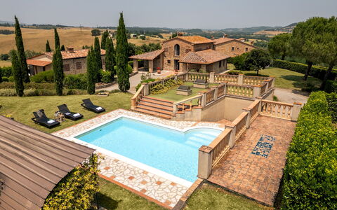 Casale Fienile 8: Piscine, Biens, Hacienda, Manoir, Cour, Ferme, Villa, Chalet, Recours, Jardin