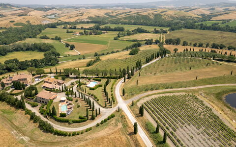 Casale Teatro 10: Plaine, Vue Du Ciel, Paysage, Lot Terre, Photographie Aérienne, Plantation, Champ, Aménagement Paysager, Biens, Agriculture