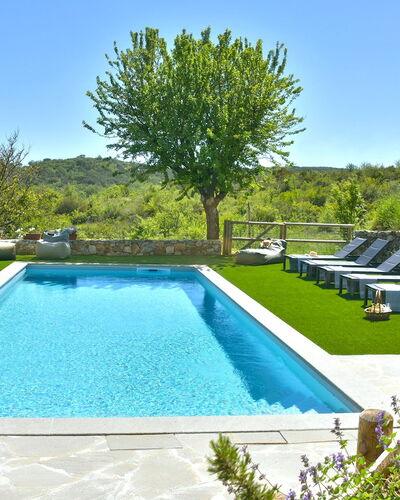 Casa la Pratellaccia 6+2: Piscine, Bleu, Jardin, Recours, Mobilier De Jardin, Composite, Aménagement Paysager, Caractéristique De L'Eau, Eco Hôtel, Arrière-Cour